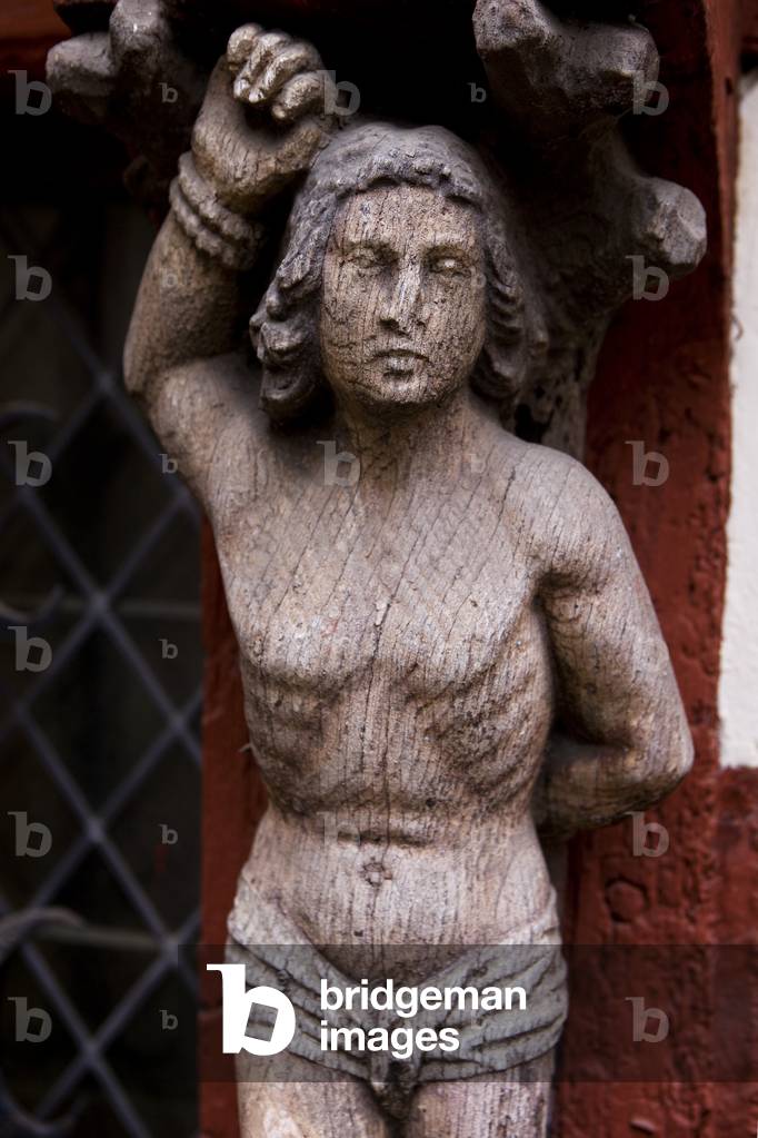 Martyr of Saint-Sebastian, Maison An-Ty-Coz, Rue Saint-Guillaume, Rennes, Ille et Vilaine, France (photo)