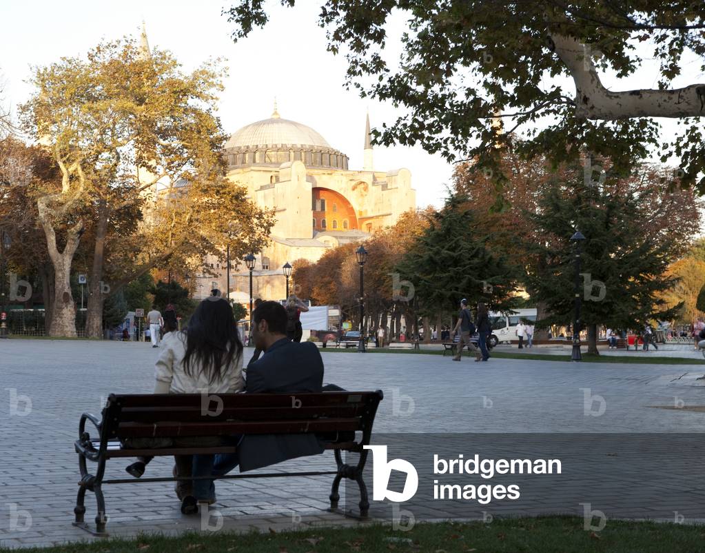 View of the Hagia Sophia, Istanbul, Turkey (photo)