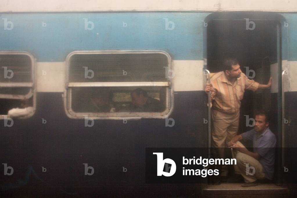train between Cairo and Alexandria, Egypt. (photo)