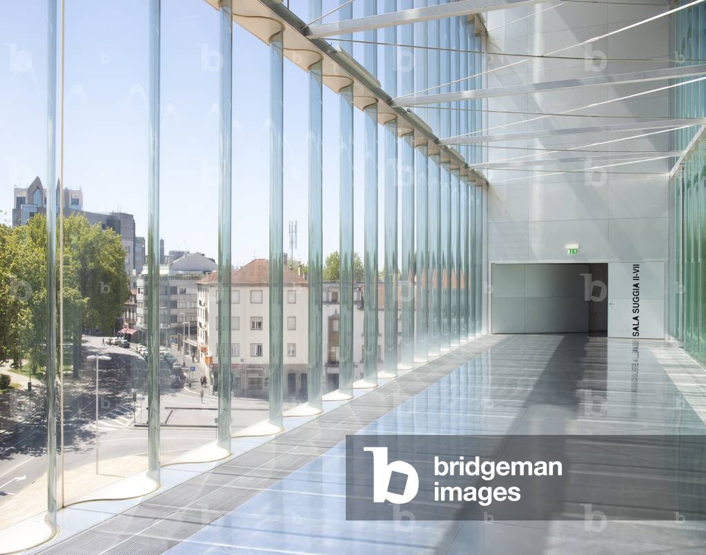 Interior of Casa da Musica, designed by Rem Koolhaas OMA, Porto, Portugal (photo)
