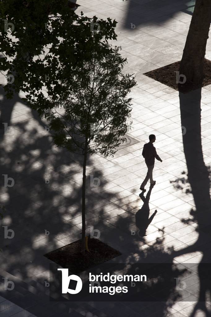 View of Place de la Republique, Paris, France (b/w photo)