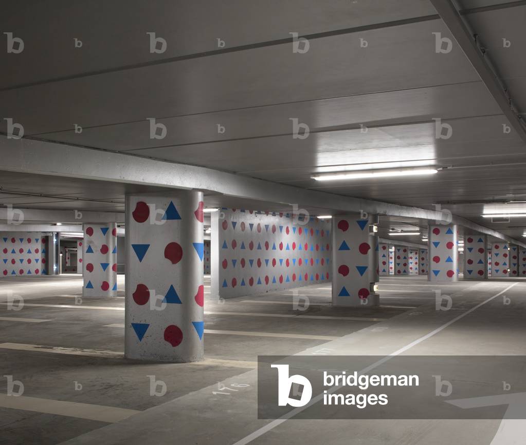 Renovation of the Petite France car park, by architects Atelier Matthieu Buisson, signage by Ruedi Baur, 2018, Strasbourg, France (photo)