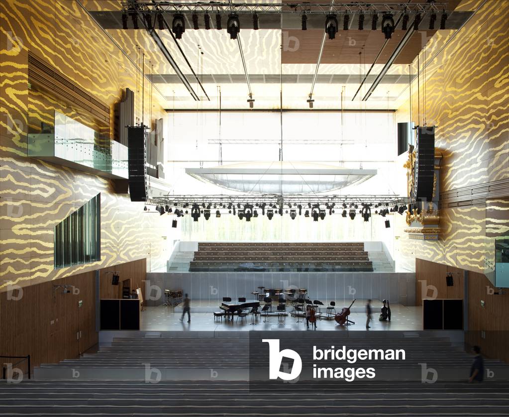 Interior of Casa da Musica, designed by Rem Koolhaas OMA, Porto, Portugal (photo)
