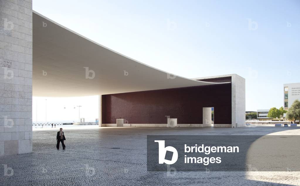 View of the Portuguese National Pavilion, designed by Alvaro Siza Vieira, Lisbon, Portugal (photo)