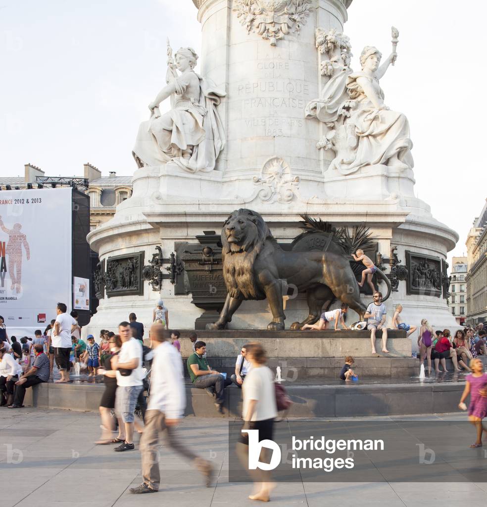 View of Place de la Republique, Paris, France (photo)
