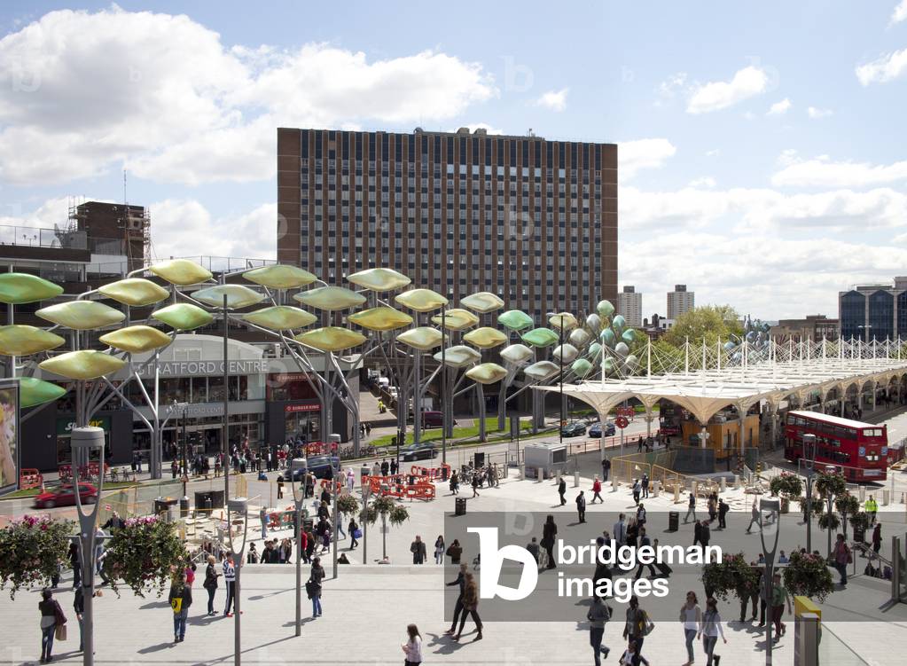 View of The Stratford Shoal, designed by Studio Egret West, Statford, London, UK (photo)