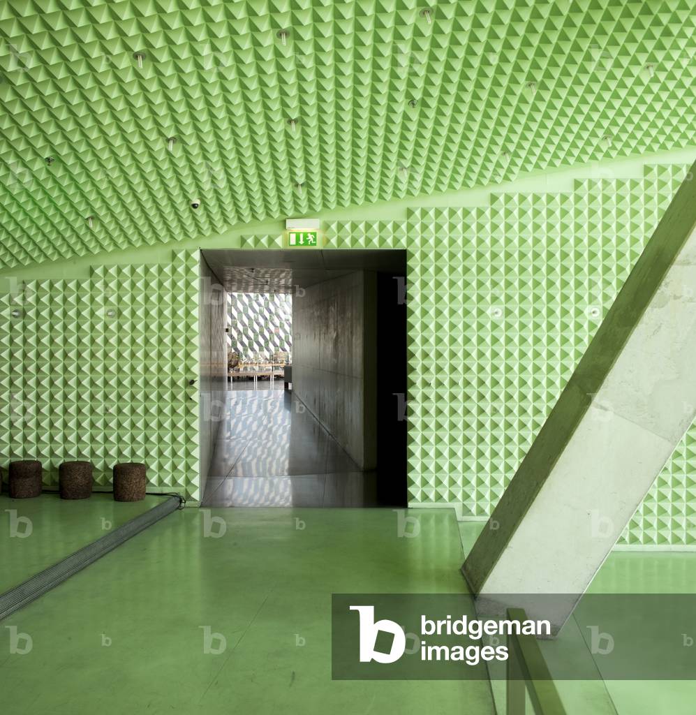 Interior of Casa da Musica, designed by Rem Koolhaas OMA, Porto, Portugal (photo)