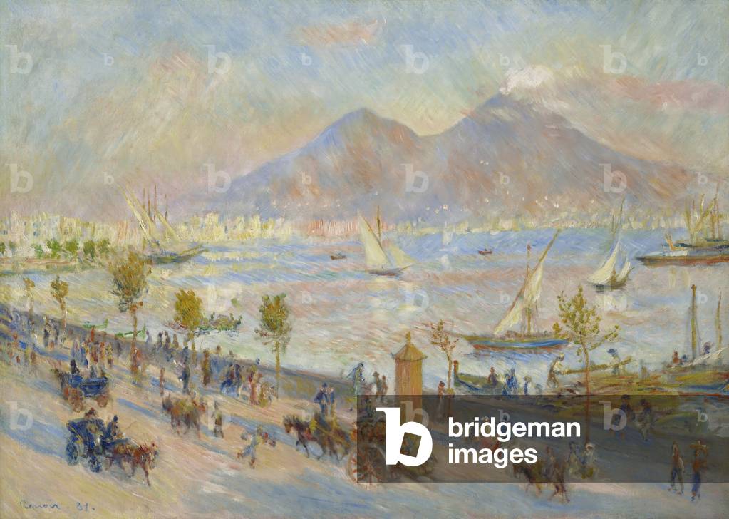 Bild von Gemälde "Bucht von Neapel", 1881 von Pierre Auguste Renoir