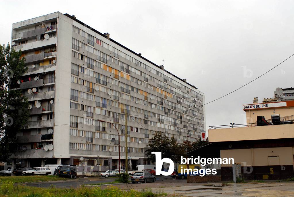 A Barre of the Cite des Groves in Montfermeil in the Seine Saint Denis (93).