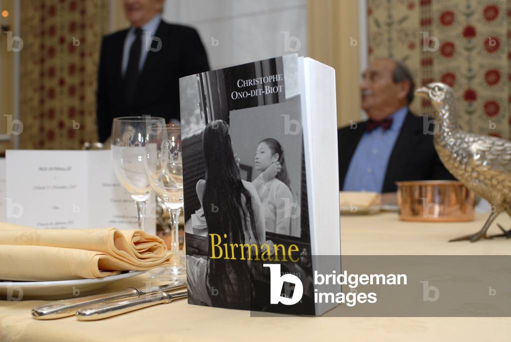 Paris 13/11/07 The Interallie Prize was awarded to Christophe Ono-Dit-Biot for his book Burma by Plon.