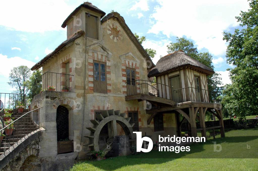 The Moulin du Hameau de la Reine Marie Antoinette, in the park of the Chateau de Versailles.