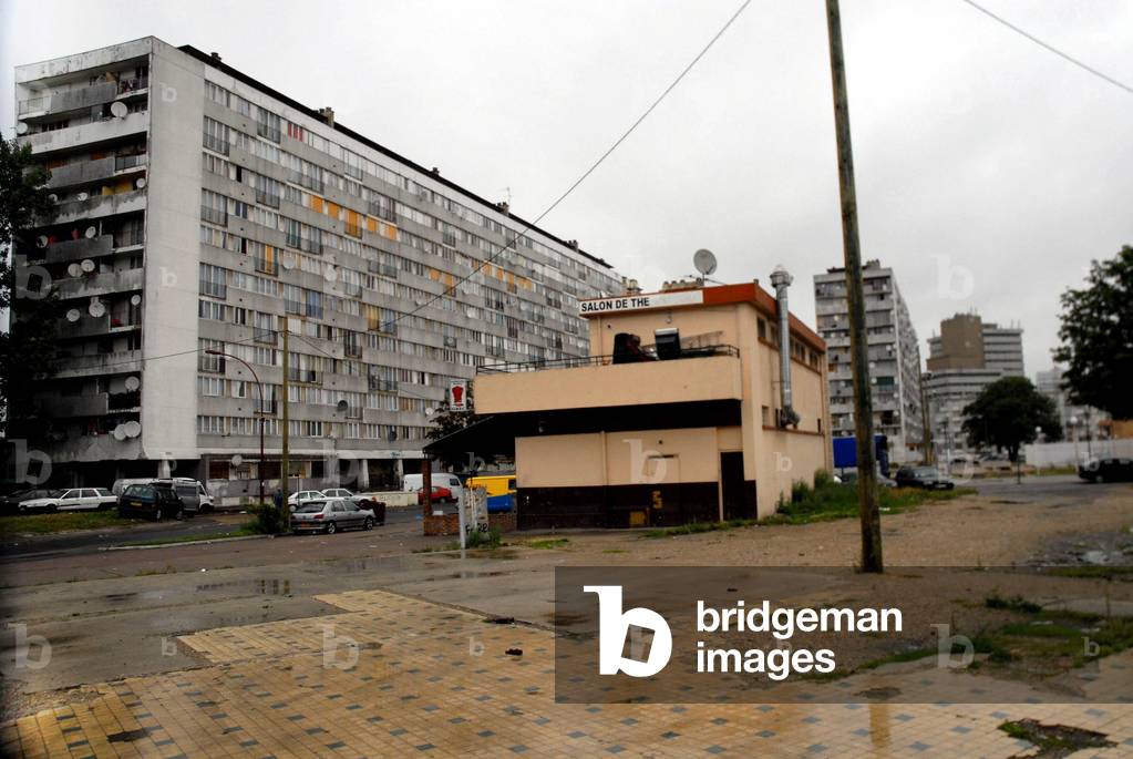 A Barre of the Cite des Groves in Montfermeil in the Seine Saint Denis (93).