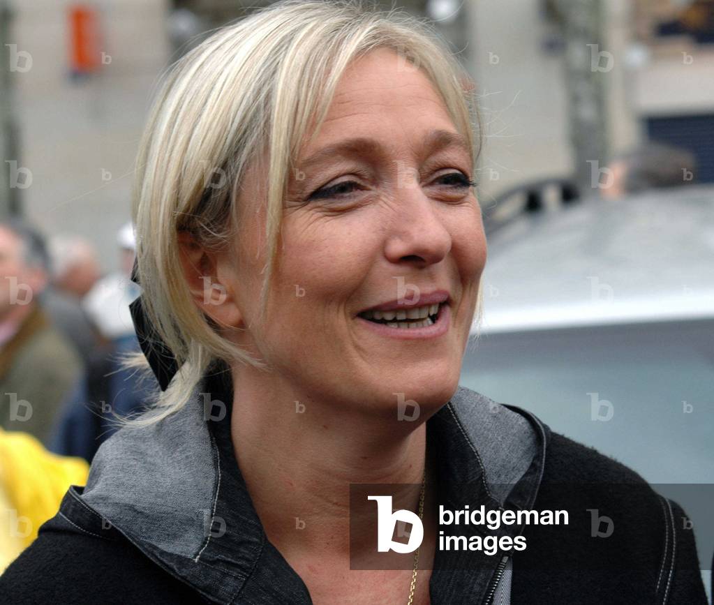 Marine Le Pen, Vice President of the National Front (FN) during the first May 2006 defile.