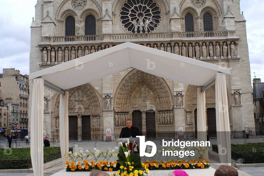 Paris, France, September 3, 2006: Address by Bishop Andrž Twenty-Trois at the Inauguration of the Place du parvis de Notre-Dame, Place Jean-Paul II.