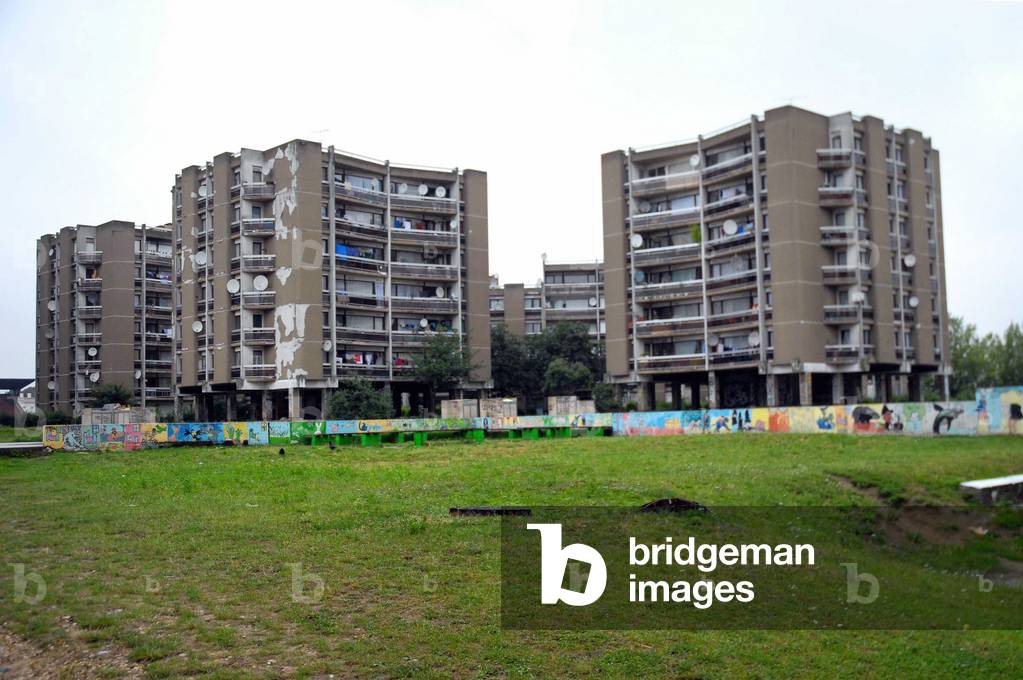 The towers of a city of Clichy sous Bois in the Seine Saint Denis (93).