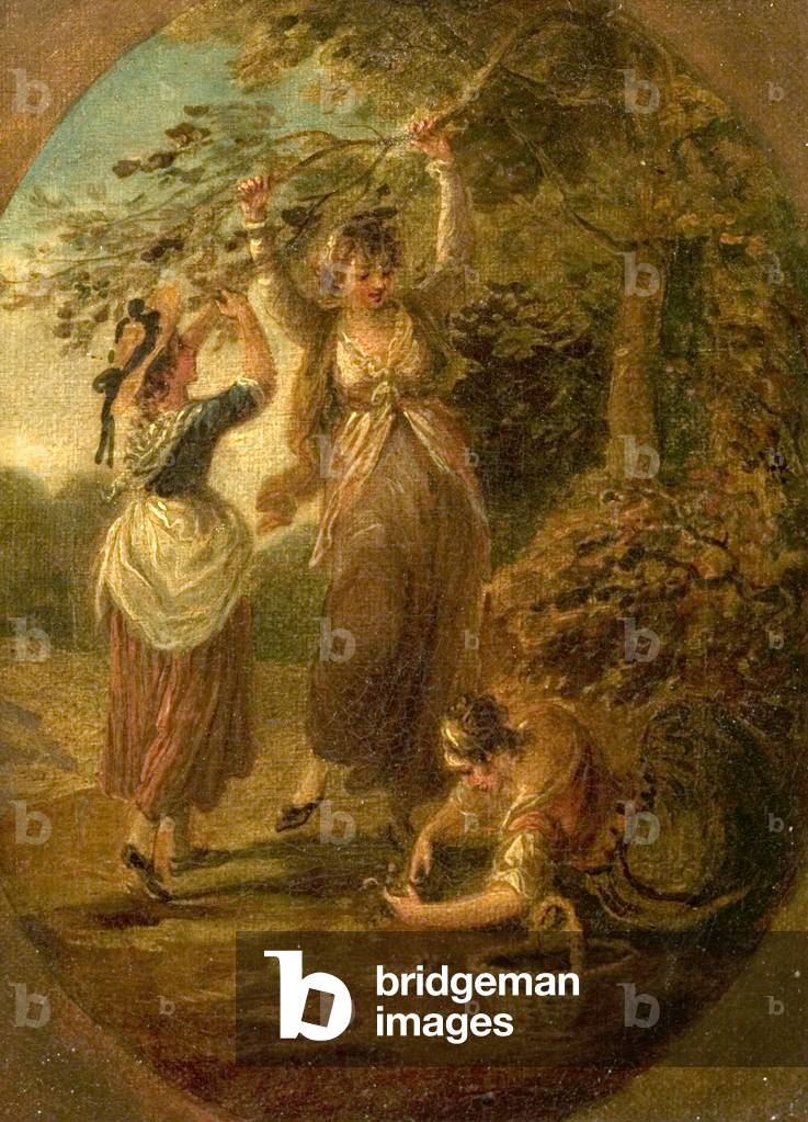 The Nut-Gatherers (oil on canvas)