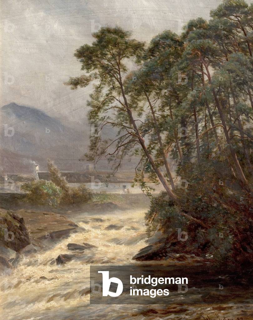 On the Dockart, Killin, Perthshire, Scotland, 1887 (oil on canvas)