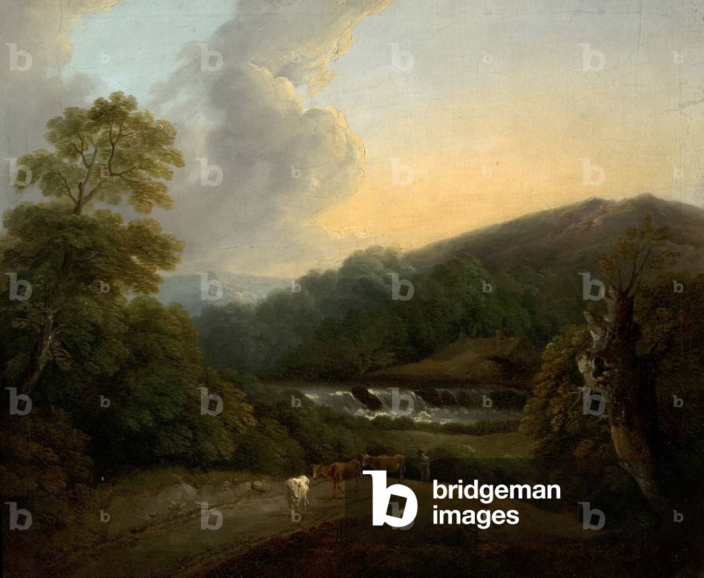 Mountainous Landscape (oil on canvas)