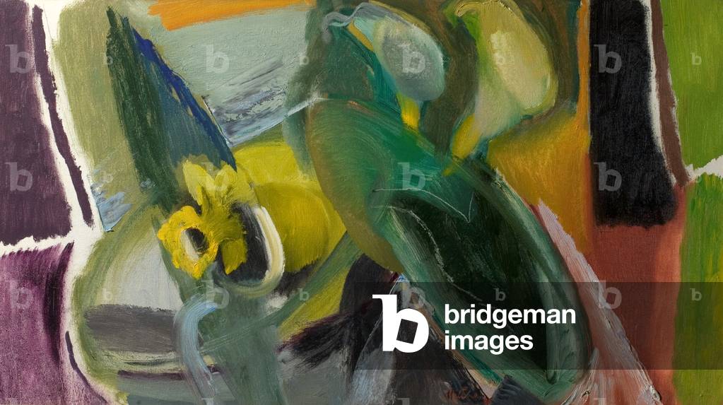 Twelve Exercises on a Theme (Dafodils and Lilies, No.2), 1953 (oil on canvas)