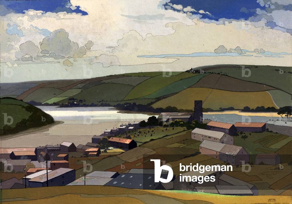 Salcombe, Devon (tempera on board)