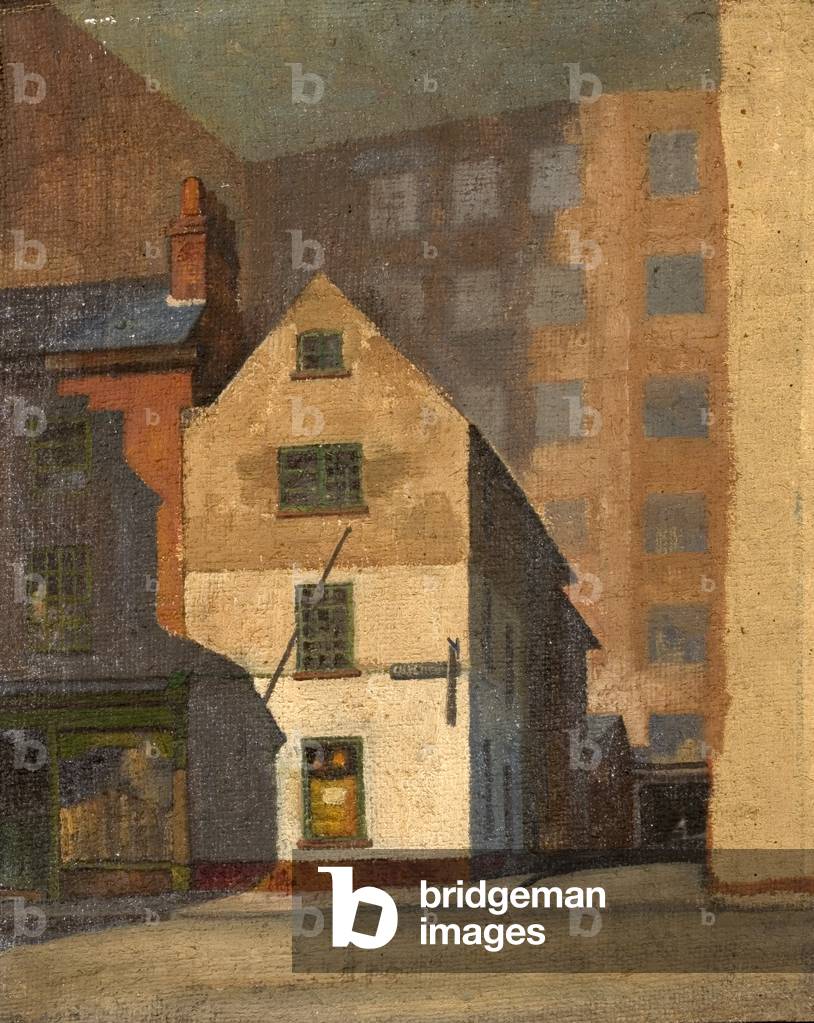 Street Scene (oil on canvas)