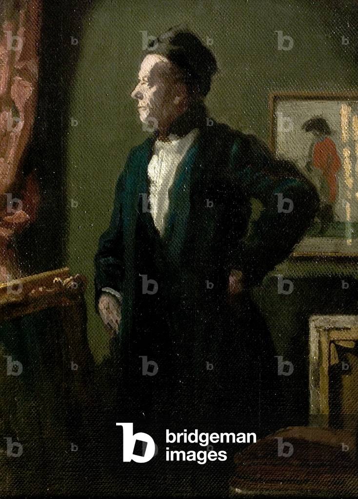 Self Portrait as 'Scarron' (oil on canvas)