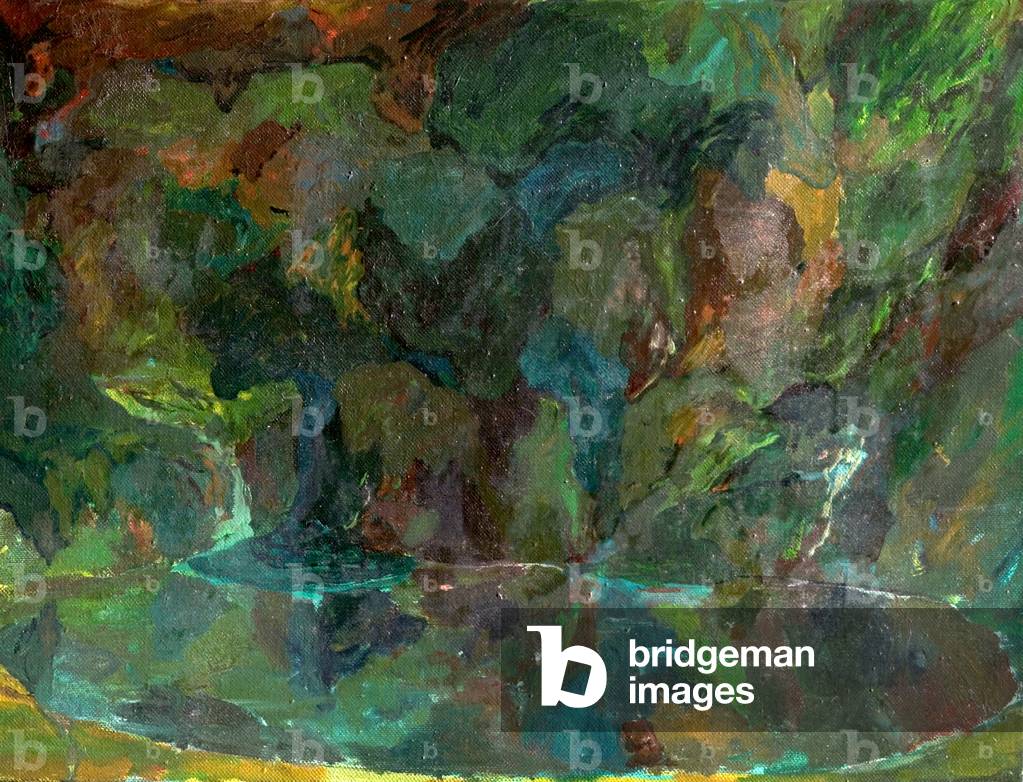 Retreat, 1972 (oil on canvas)