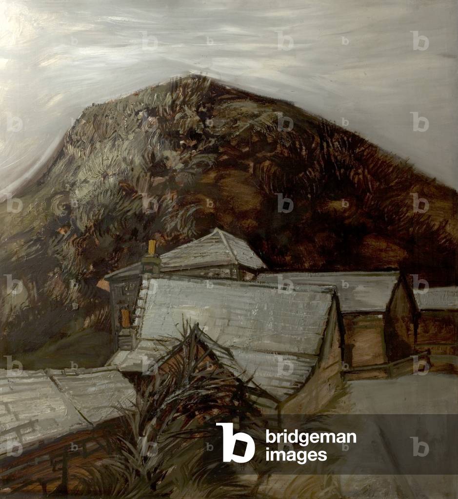 Boscastle, Cornwall, 1956 (oil on board)