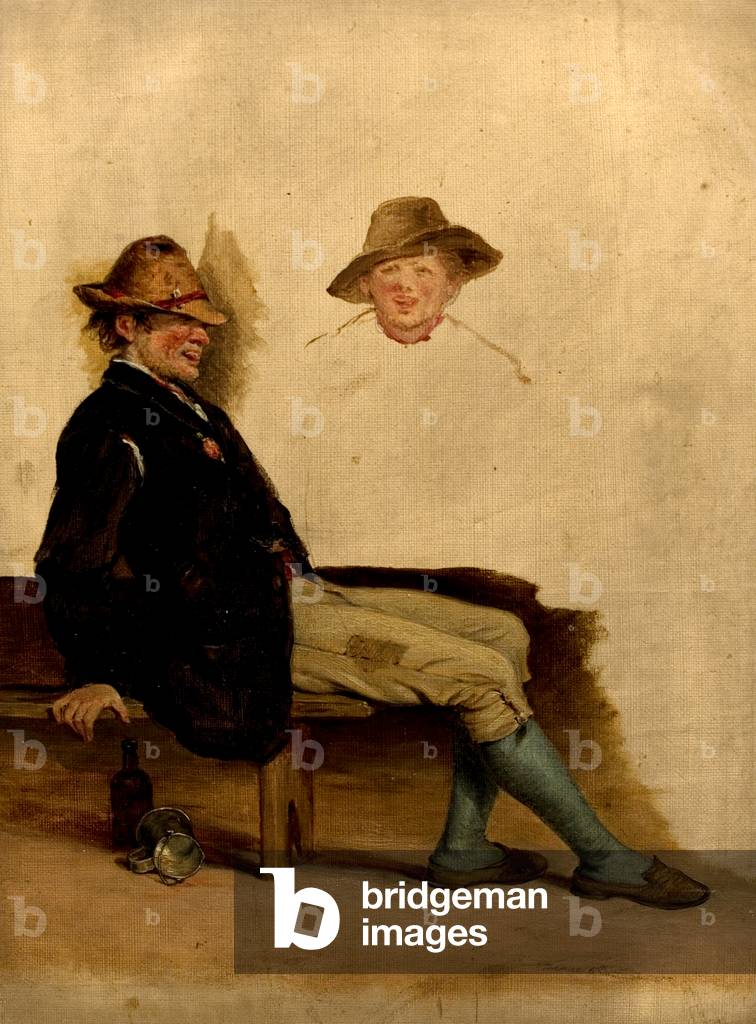 A Rustic Youth (oil on canvas)