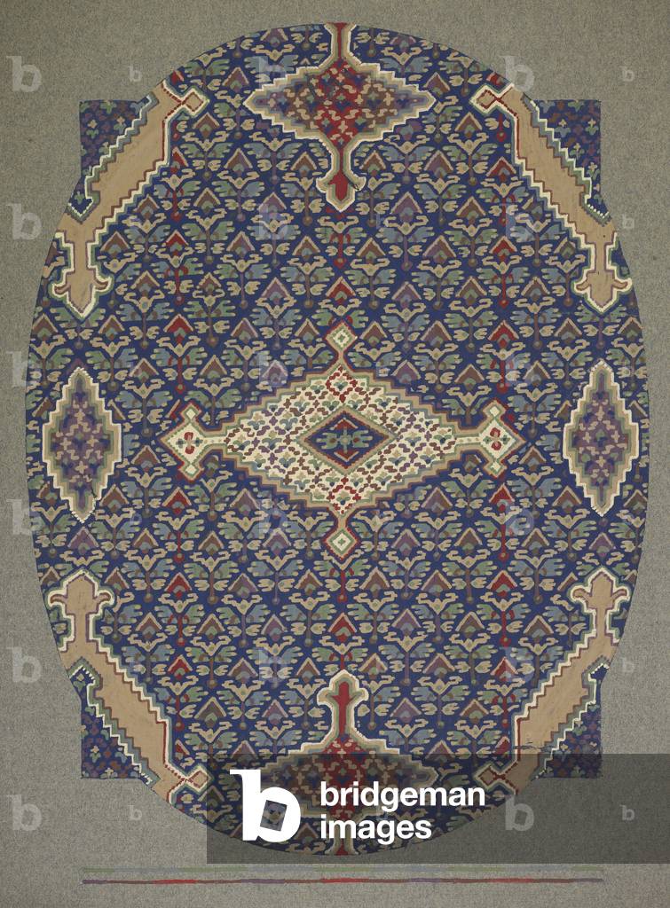 Carpet design (w/c on paper)