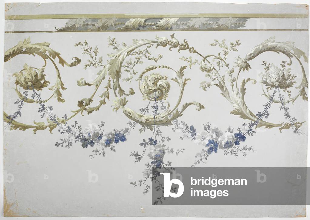 Teppichdesign (w/c auf Papier)