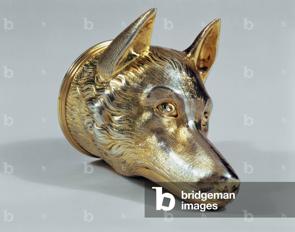 Stirrup cup in form of a fox head, designed by T.Phipps and E.Robinson, London 1806