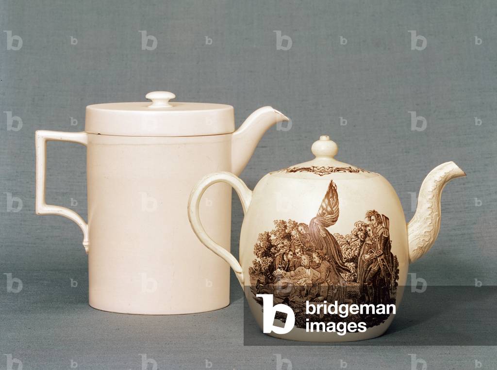 Wedgwood Queen's ware covered jug and teapot, 2nd half of 18th century (ceramic)
