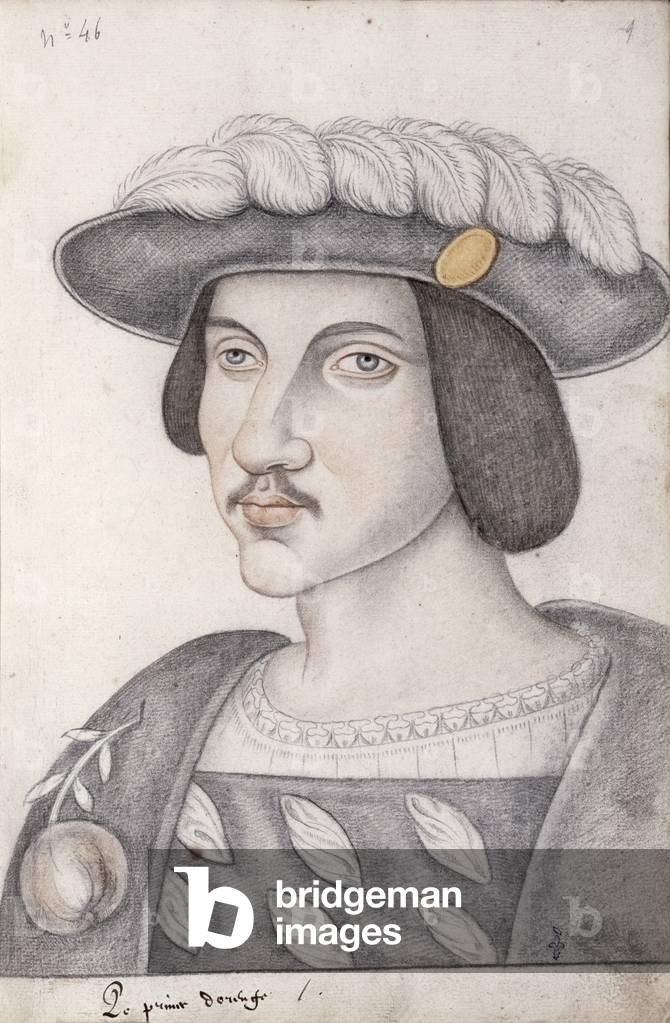 Portrait of Philibert de Chalon (1502-30) Prince of Orange (pencil on paper)