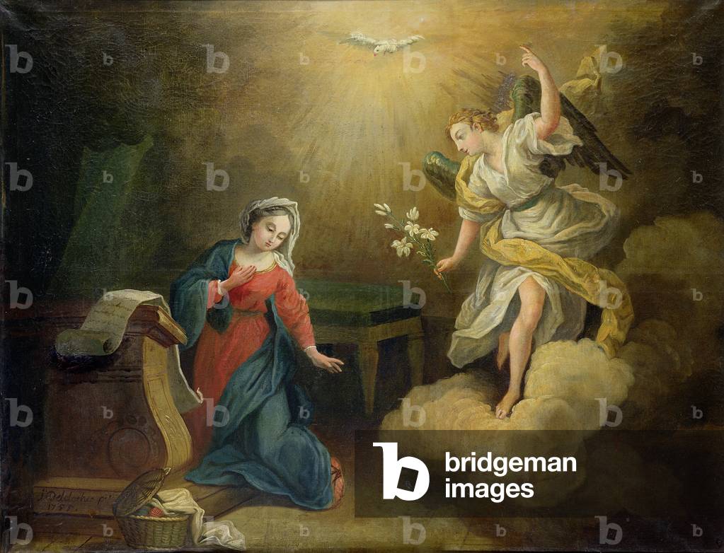 Annunciazione, 1755 (olio su tela)