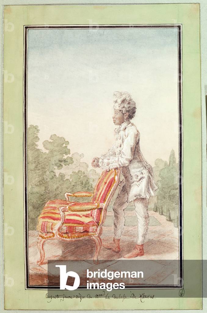 Image of Drawing depicting Portrait of Auguste (w/c on paper), 18th century by Louis Carrogis Carmontelle
