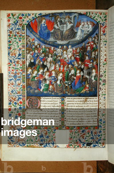 Ms 282/491 fol.209v The City of God, from 'Compendium Historial' by Henri Romain (vellum)