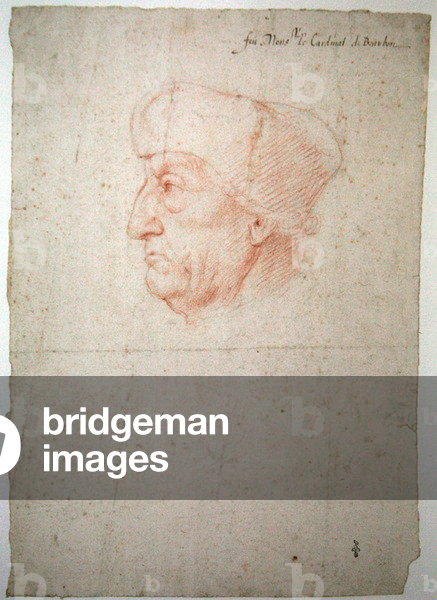 Cardinal Louis of Bourbon, after 1556 (coloured pencil on paper)