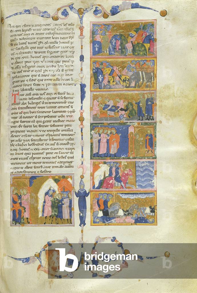 Ms 726/493 fol.109r War between Pyrrhus of Epirus and Rome (vellum)