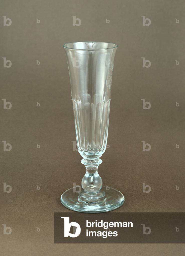 Flute with the monogram of the Duke of Aumale (crystal)
