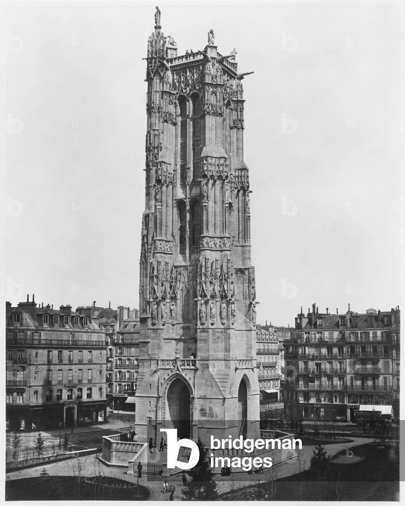 Saint-Jacques Tower, Paris (albumen print)