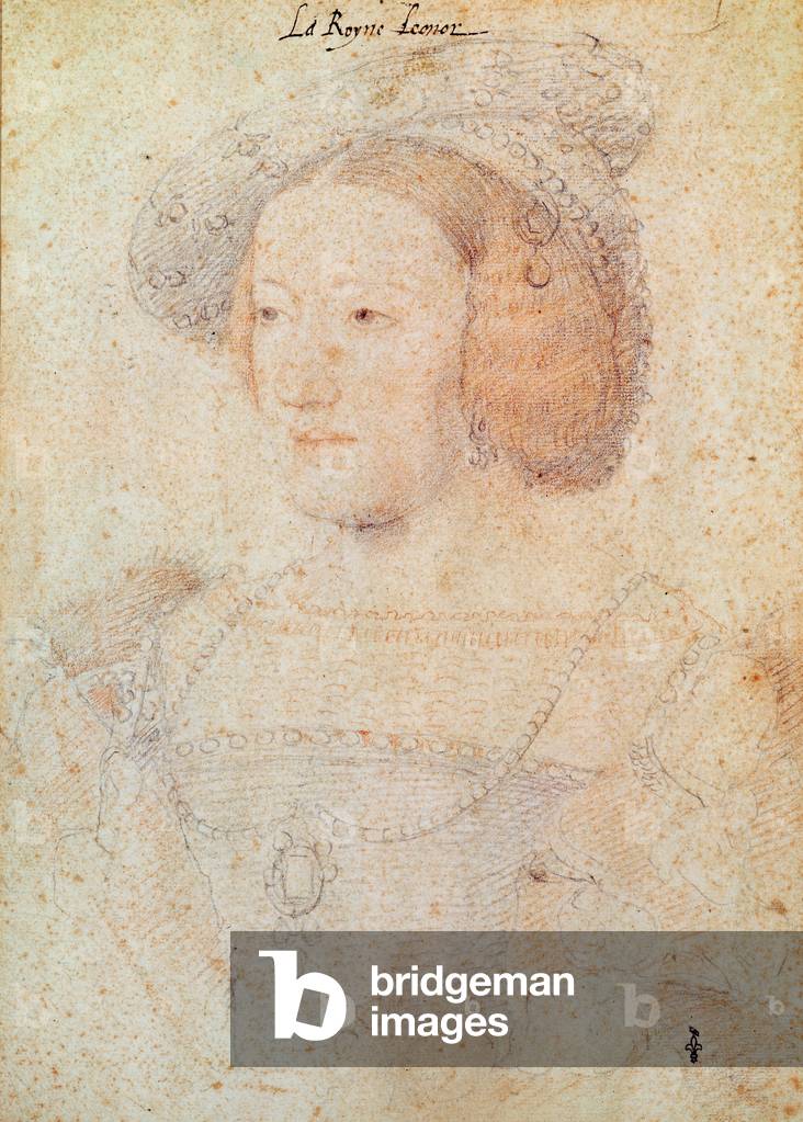 Eleanor of Austria (1498-1558) Infanta of Spain, daughter of Jane of Aragon and Philip of Austria, Queen of Portugal (1519-1521) then Queen of France (1530-1547), c.1531 (pencil on paper)