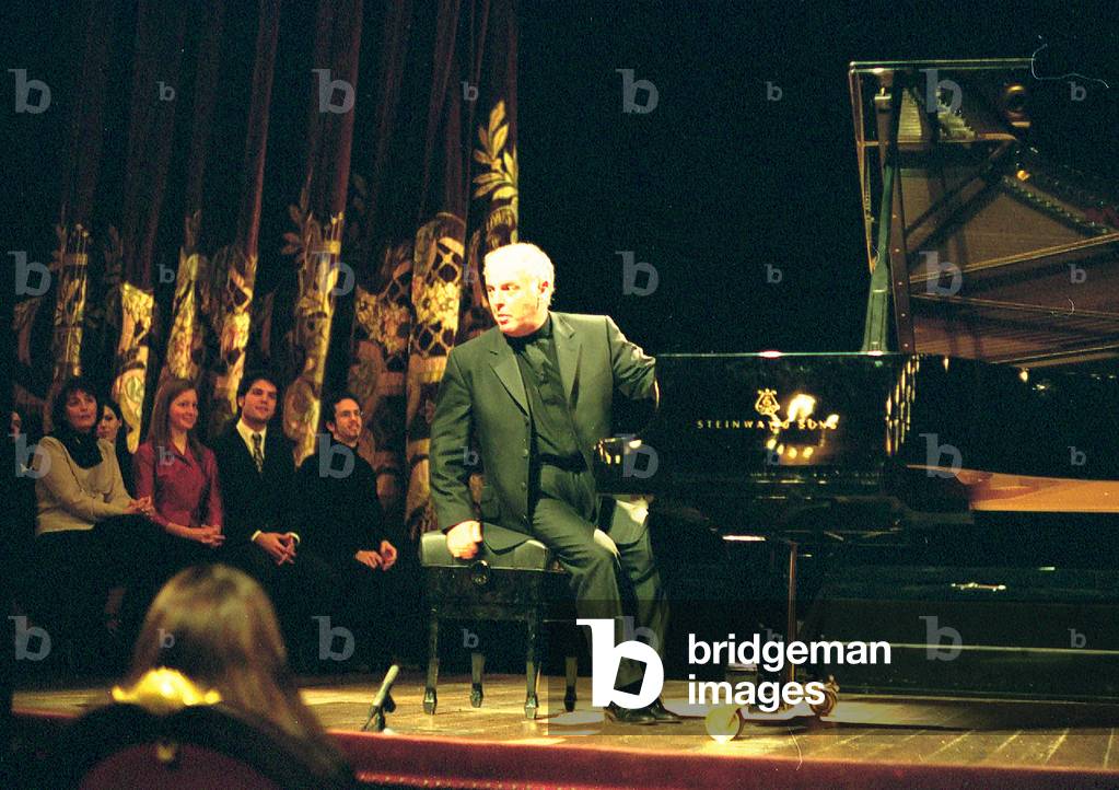 Daniel Barenboim sitting beside