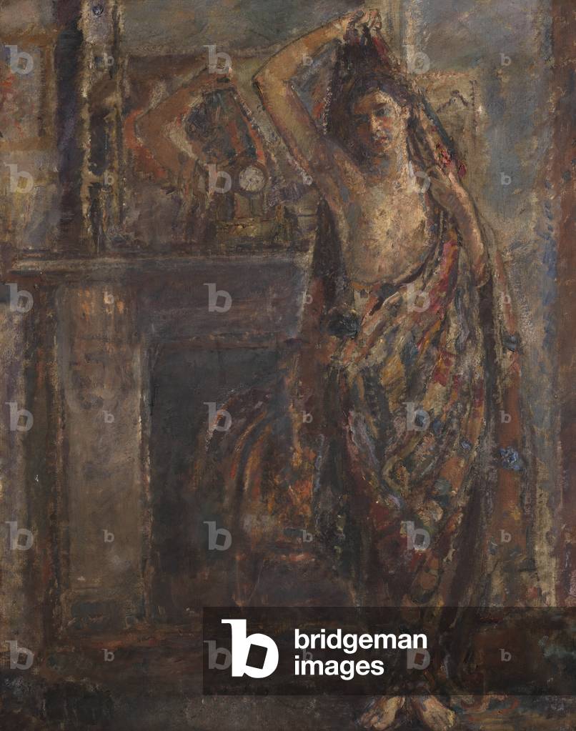 Draped Woman standing by a Mantlepiece (verso),1938 (oil on canvas)