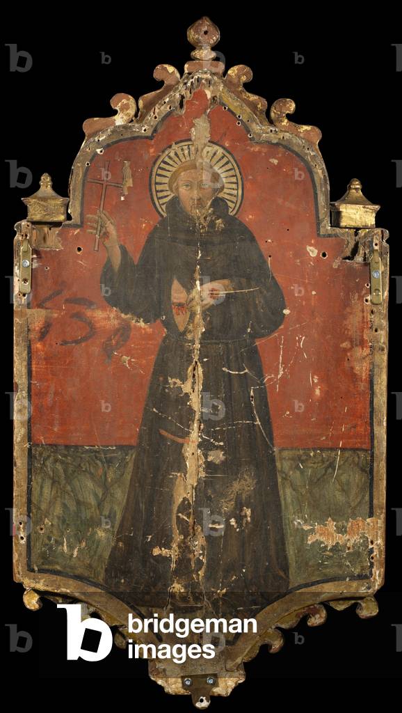 Saint Francis (verso), c.1400 (tempera on panel)