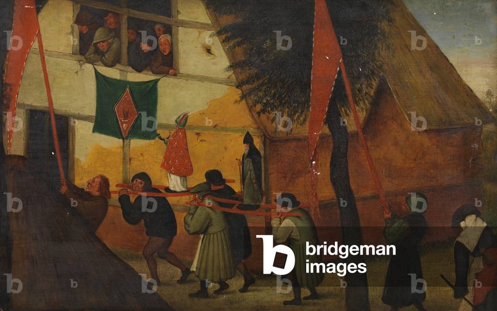 Religious Procession, forgery in the manner of Pieter Bruegel the Elder (c.1525-69), c.1920-23 (oil on panel)