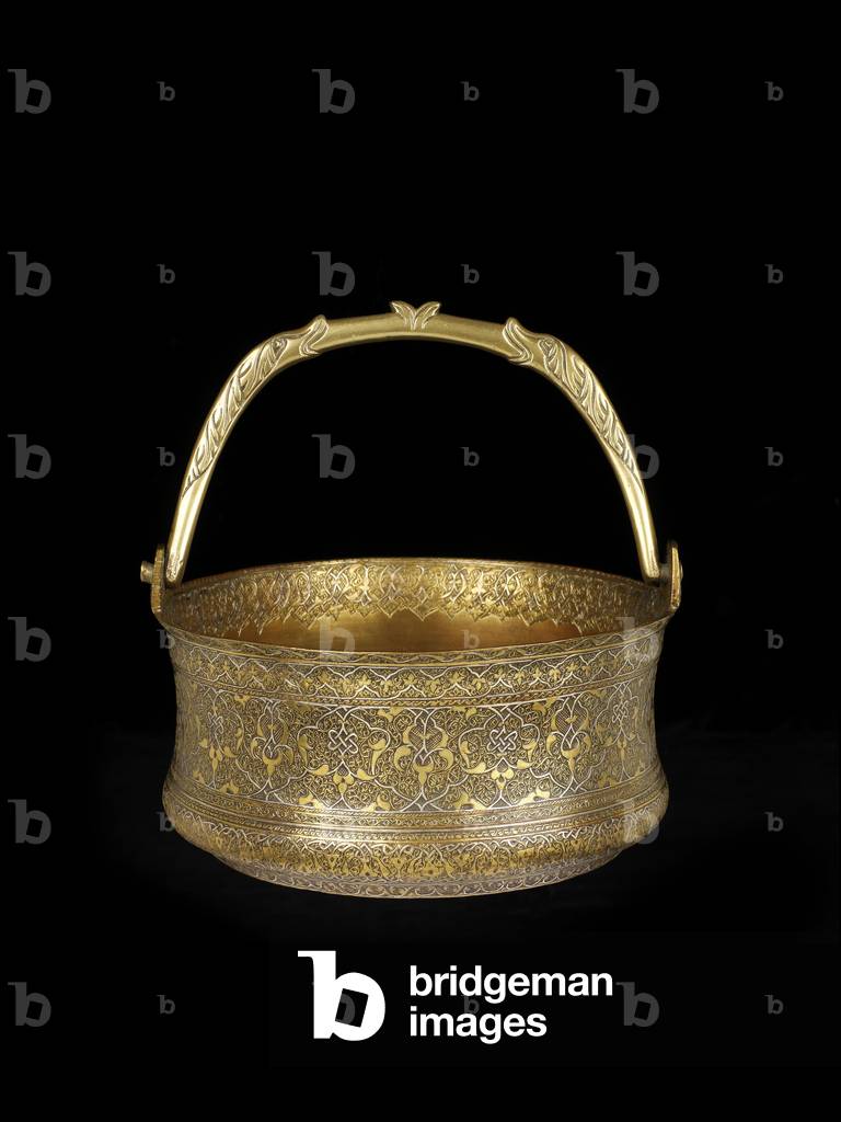 Bucket, 1475-1550 (engraved brass and silver inlay) [see 5948496]