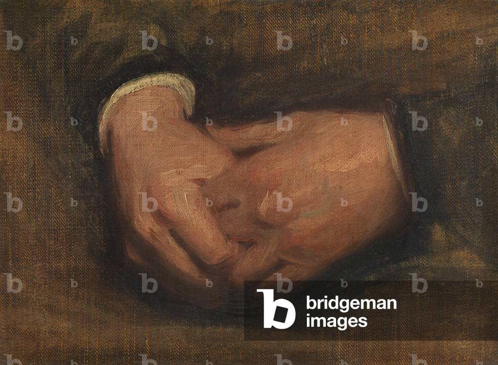 Hands (fragment), c.1770-1800 (oil on canvas)