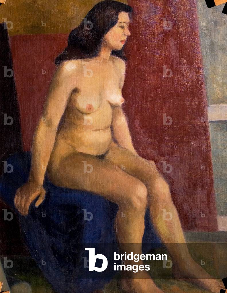 Nude (verso), c.1950 (oil on canvas)