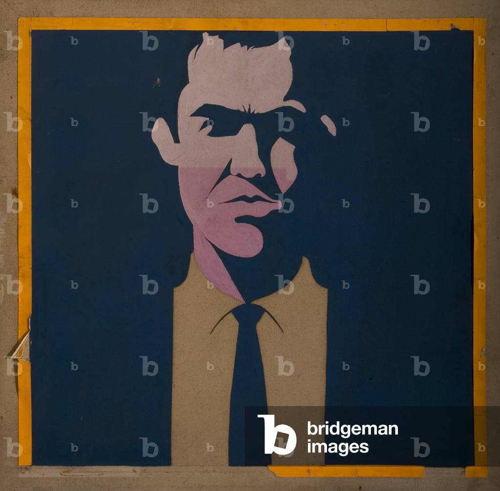 Pop Art Portrait, c.1965 (oil and fluorescent paper on canvas)